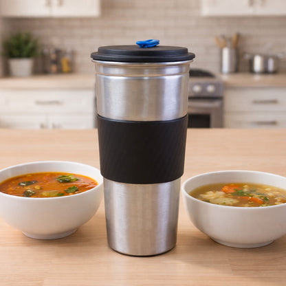 Supermom Stainless Steel Sip Mate Travel Tumbler (Approx. 500 Ml)