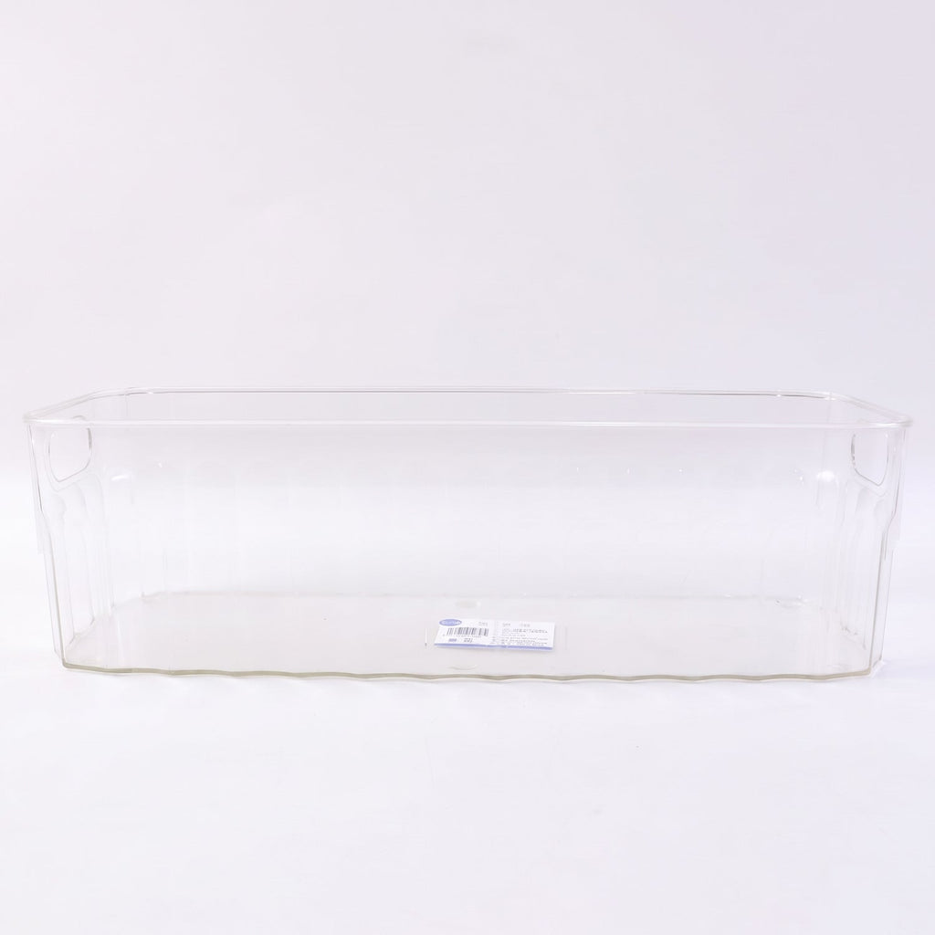 Plastic Fridge Organizer Basket  Clear Storage Solution For Kitchen