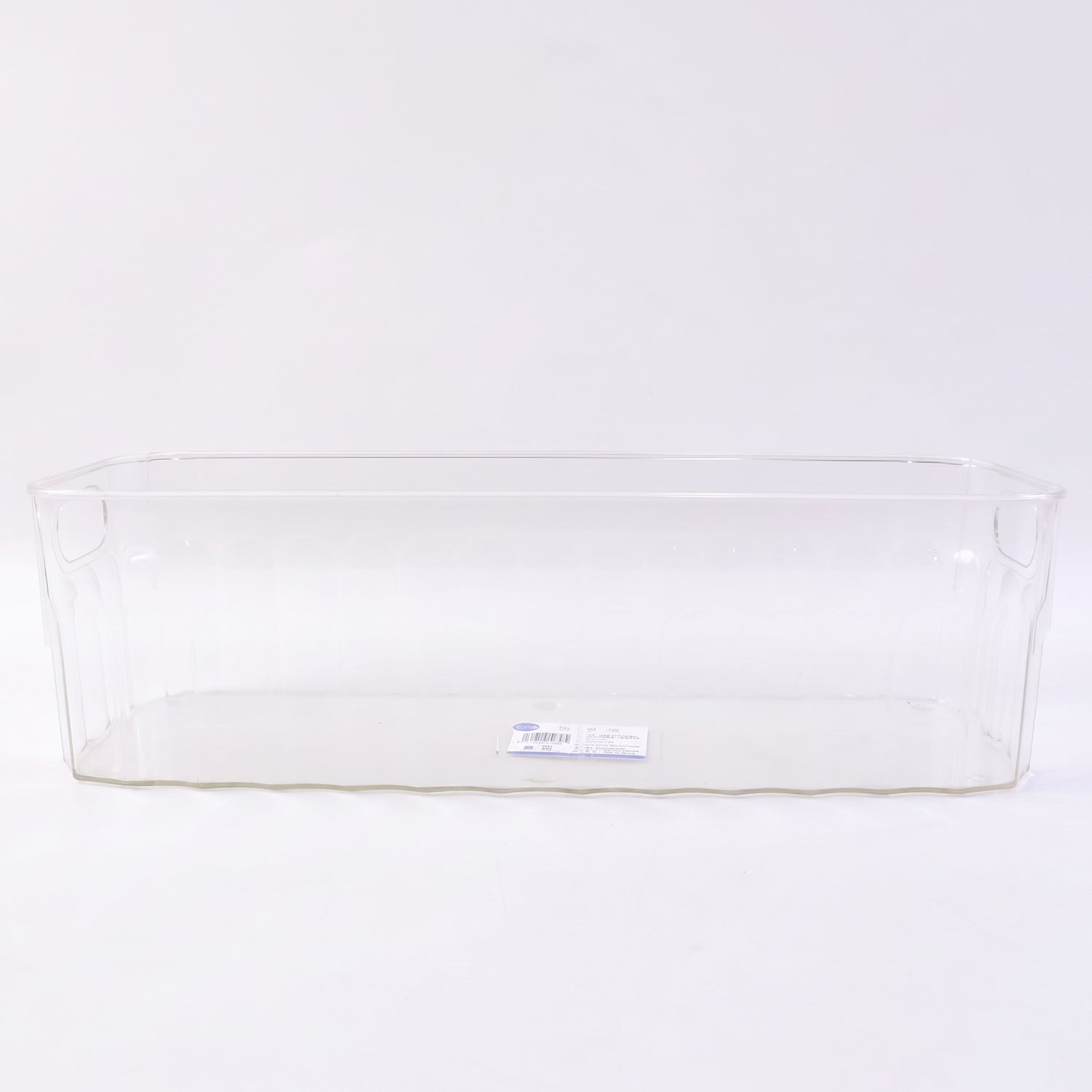 Plastic Fridge Organizer Basket  Clear Storage Solution For Kitchen