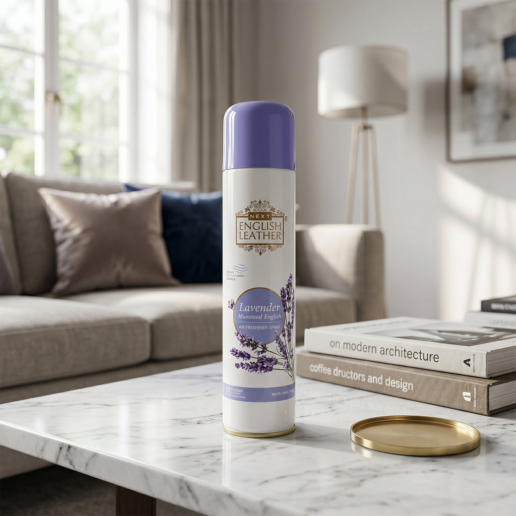 Next English Leather Lavender Air Freshener Spray For Home Office Room (220ml)