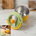 Luxury Cute Leak-proof Stainless Steel Lunch Box With Spoon - 600 Ml