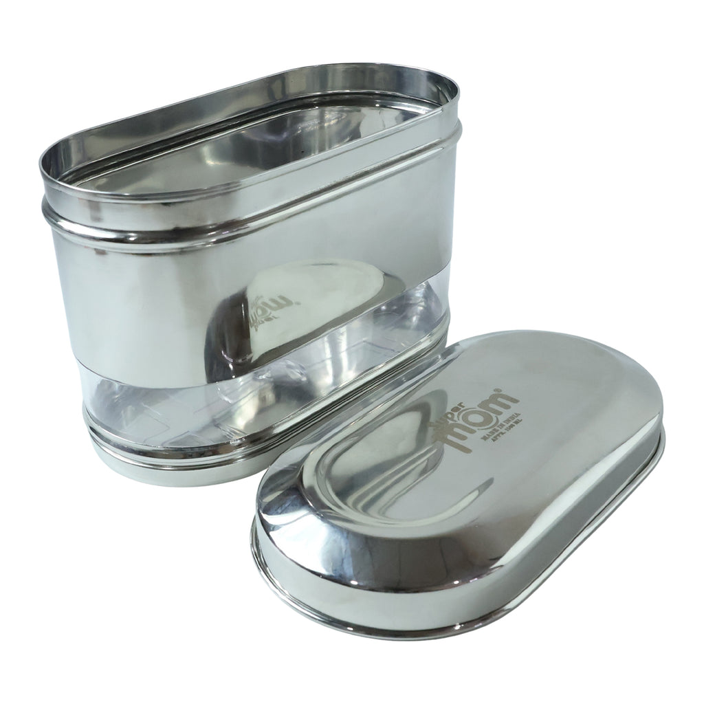 Supermom Premium Stainless Steel Modular Oval Canister (1500 Ml)