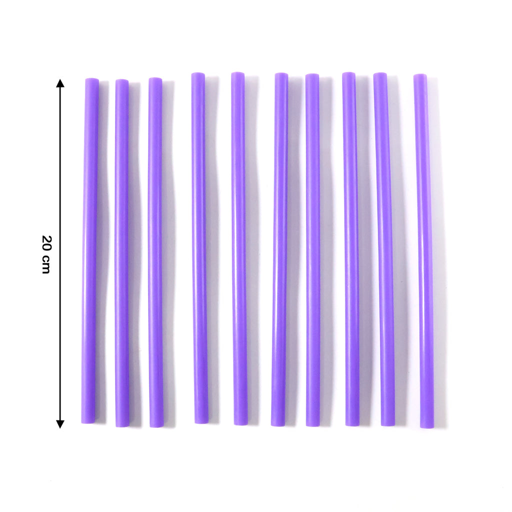 Reusable Plastic Drinking Straws Pack Of 10