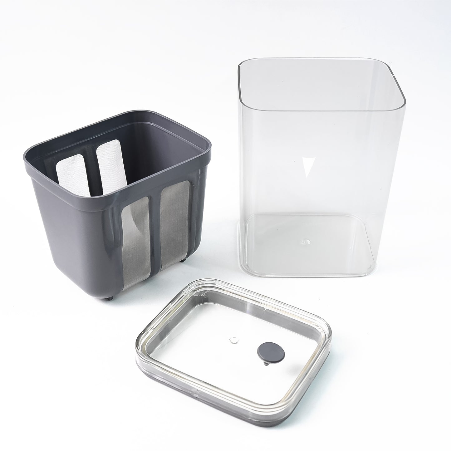 2 In 1 Multifunctional Yogurt Strainer With Storage Container  1100 Ml (1 Set)
